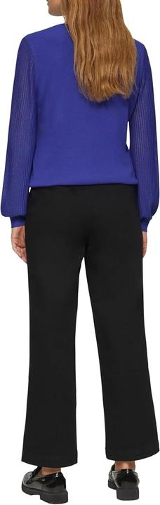 Produktbild s.Oliver Strickpullover Strickpullover mit semitransparenten Ärmeln (36)