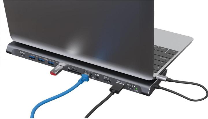Produktbild XtremeMac Type-C Hub Station - 12 Ports (USB-A, USB-C, 12 Ports)