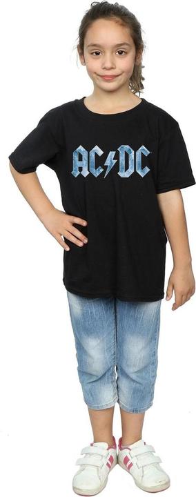 Produktbild AC/DC Blaues Ice Logo TShirt Mädchen aus Baumwolle (116)