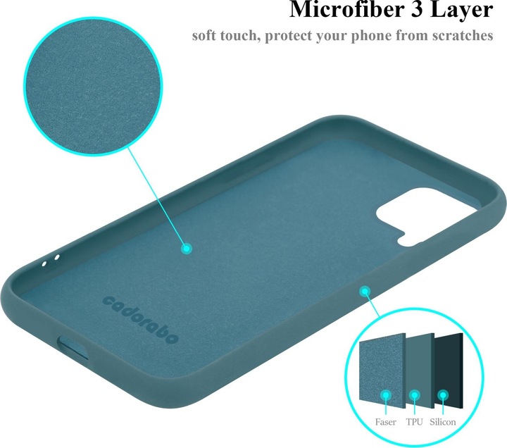 Actual product image Cadorabo TPU Liquid Silicone Case Cover (Samsung Galaxy M22, Samsung Galaxy A22, Samsung Galaxy A32)
