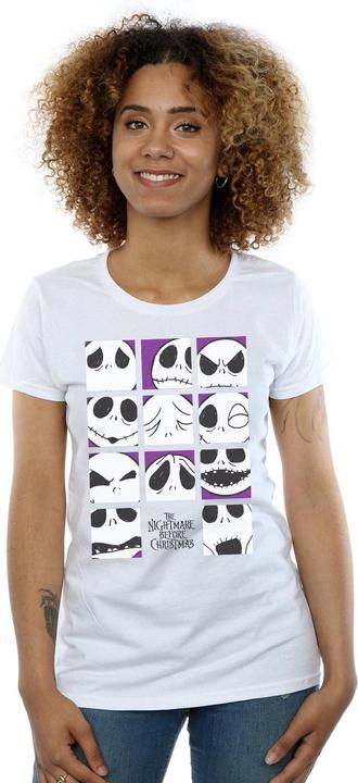 Image du produit Disney - T-shirt NIGHTMARE BEFORE CHRISTMAS MANY FACES OF JACK SQUARES - Femme (L)