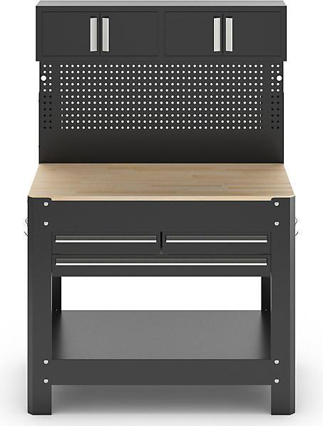 Produktbild kaiserkraft Werkbank mit Funktionsaufbau (114 cm, 58 cm)