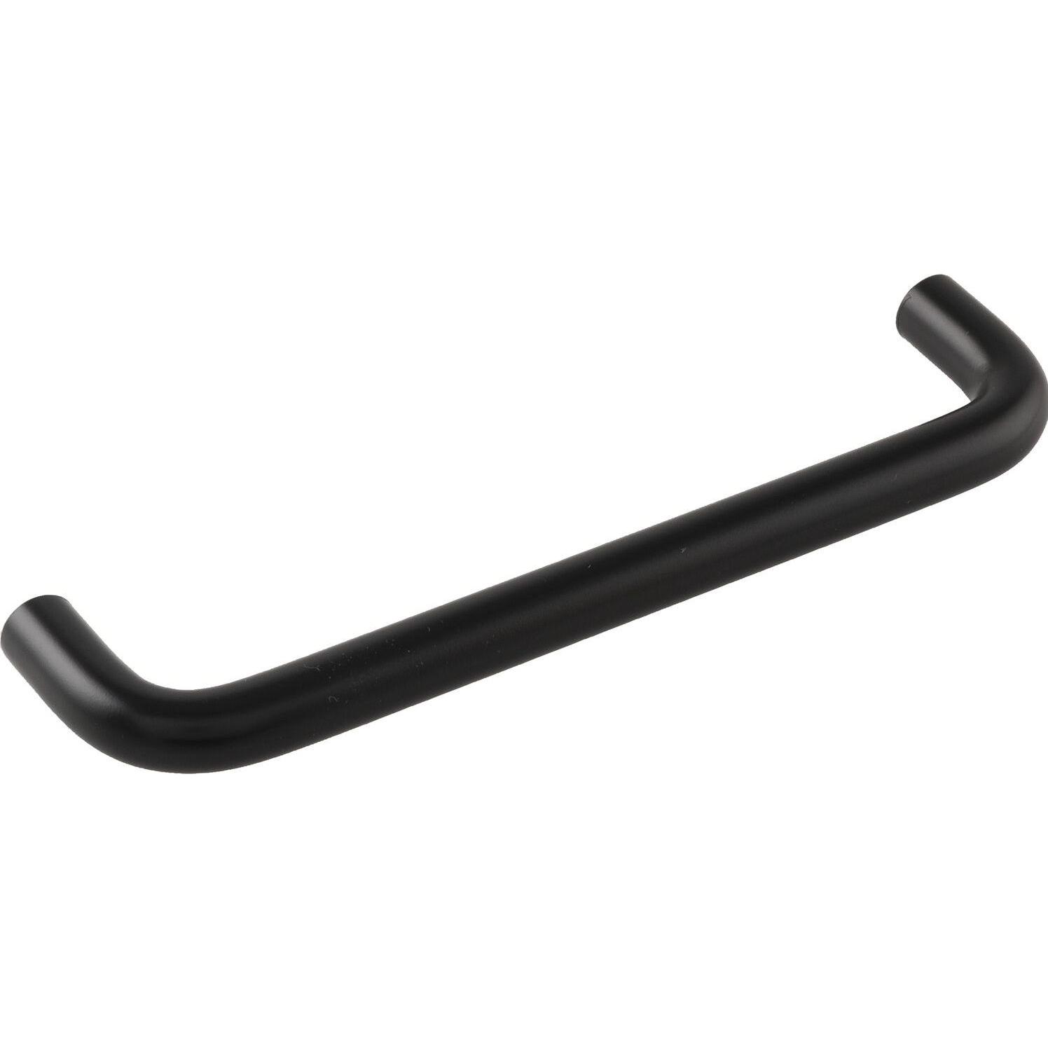 Hettich, Möbelgriff, Griff Sulis ø 10 mm, LA 128 mm, Breite 138 mm, Stahl schwarz lackiert