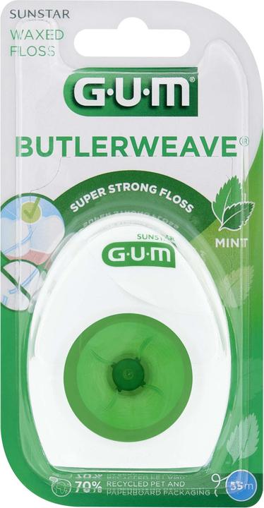 Actual product image GUM SUNSTAR WEAVE dental floss fine mint waxed (55 m)