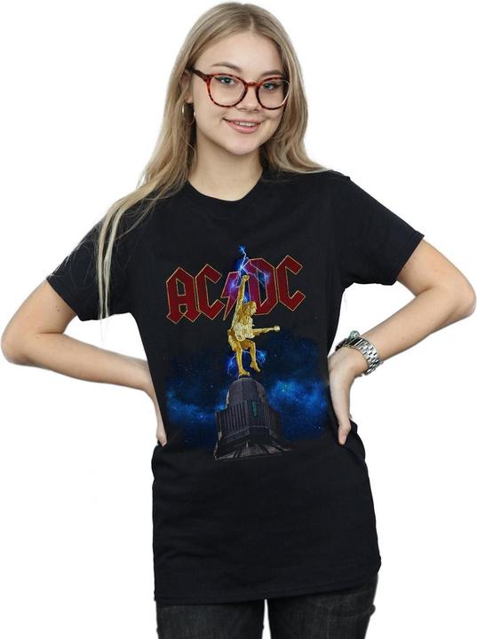 Produktbild AC/DC Stiff Upper Lip Lightning Baumwolle Boyfriend TShirt (XL)