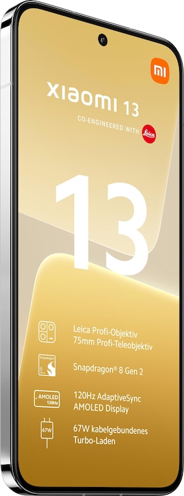 Actual product image Xiaomi 13 (256 GB, White, 6.36", Dual SIM, 50 Mpx, 5G)