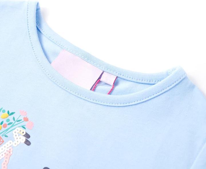 Immagine prodotto vidaXL T-shirt per bambini azzurro 92,Materiale: 95 % cotone. 5 (92)