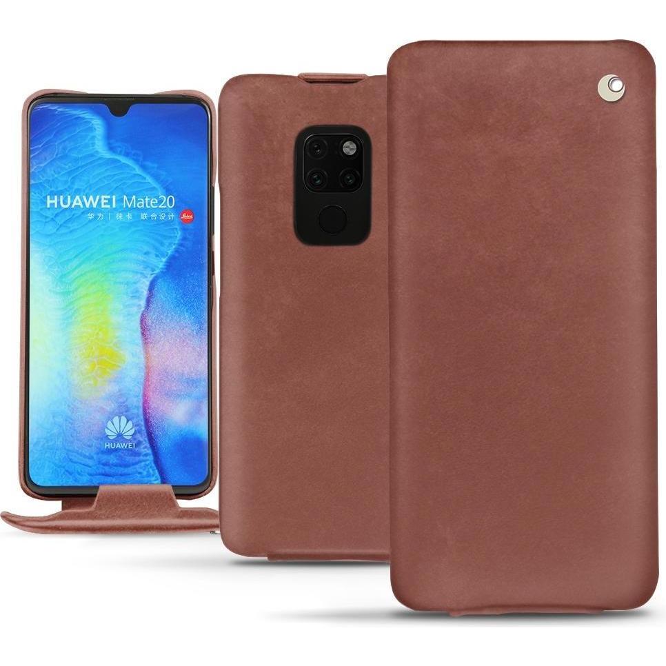 Noreve Lederschutzhülle vertikal (Huawei Mate 20), Smartphone Hülle, Rot