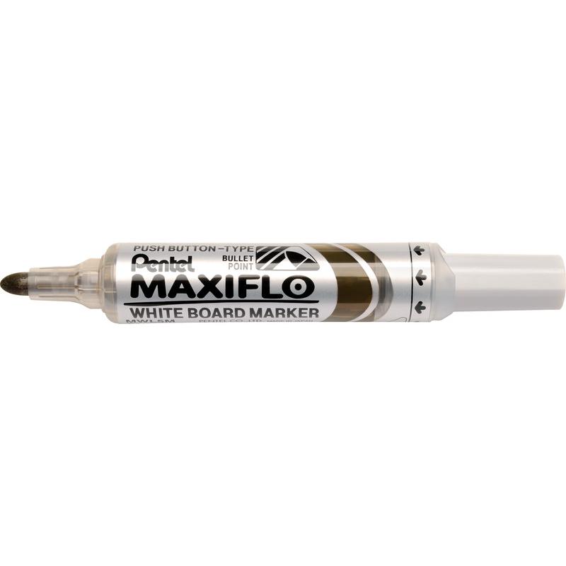 Thumbnail - Pentel, Marker, MAXIFLO - Whiteboardmarker runde Spitze (Braun, 3 mm, 1 x)