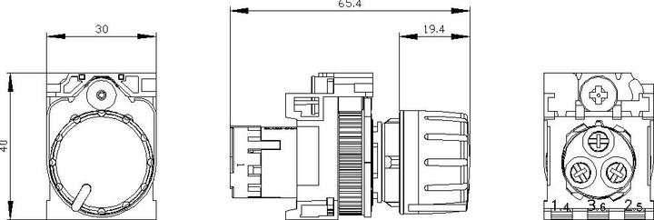 Produktbild Siemens Potentiometer 3SU1200-2PU10-1AA0 1 St.