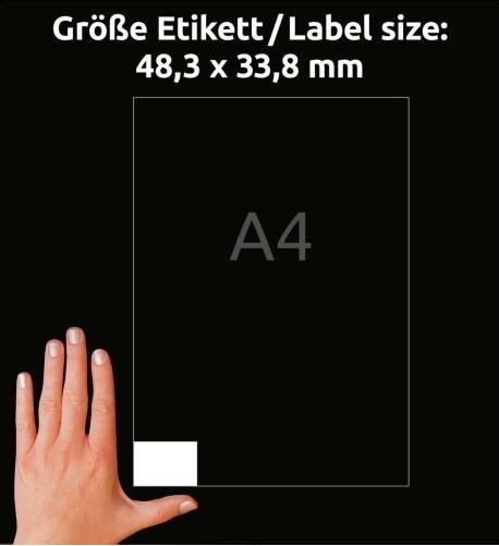 Actual product image Avery Universal labels