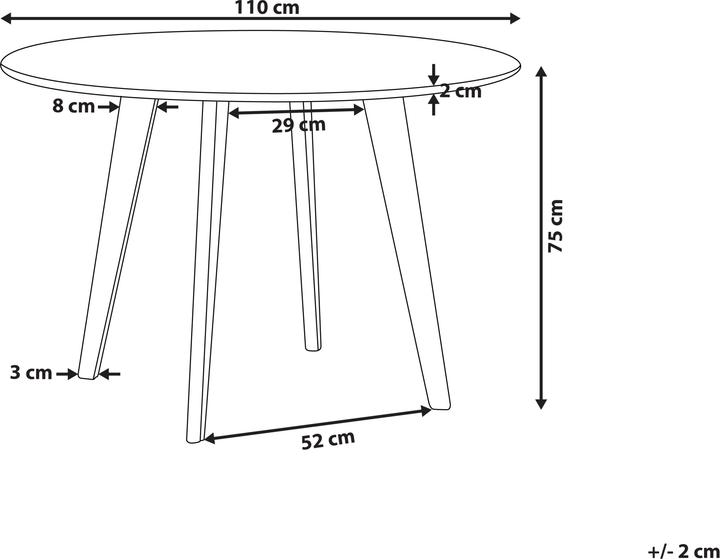 Produktbild Beliani Mosby (110 x 75 cm)