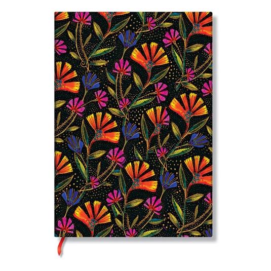 Paperblanks, Notitieboekje + Schrijfblok, Notitieboekje Fb Midi Wilde Bloemen Gestippeld (Gestippeld, Softcover)