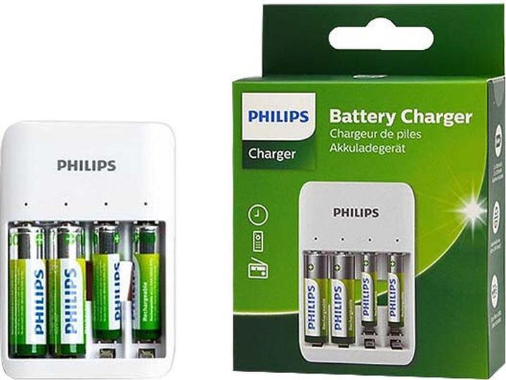 Image du produit Philips SCB4013NB (4 pcs, AAA, AA, 1300 mAh, Piles rechargeables + chargeur)