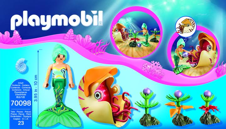 Actual product image Playmobil Mermaid with snail gondola (70098, Playmobil Magic)