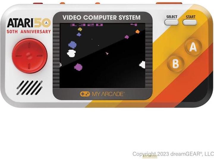 Actual product image Sombo My Arcade DGUNL-7015 Atari Pocket Player Pro Handheld Portable Gaming System 100 Games