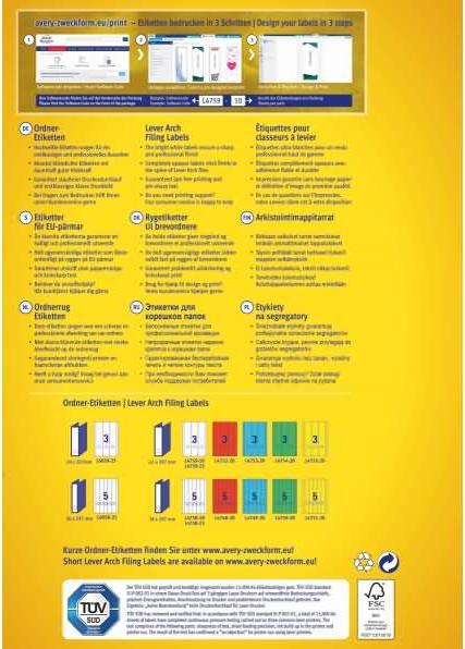 Produktbild Avery Ordner-Etiketten