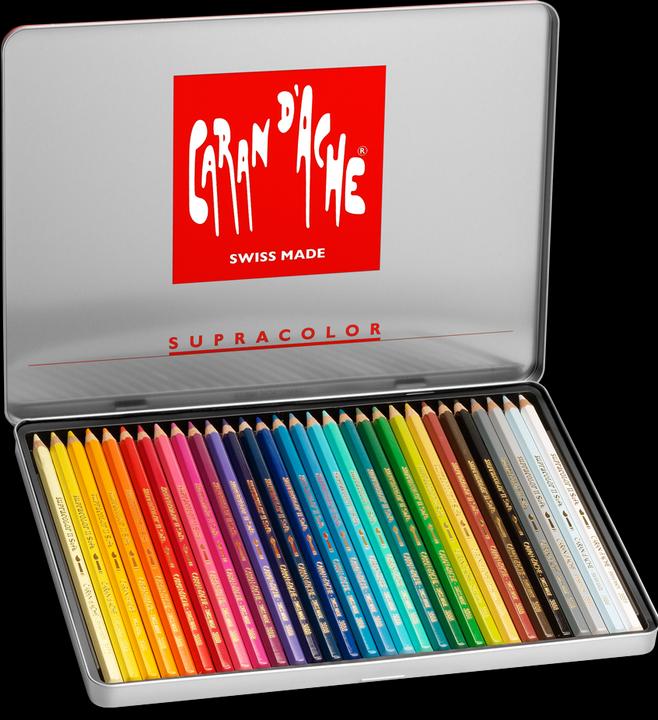 Produktbild Caran d'Ache Supracolor Aquarelle Metallschachtel (Mehrfarbig, 30 x)