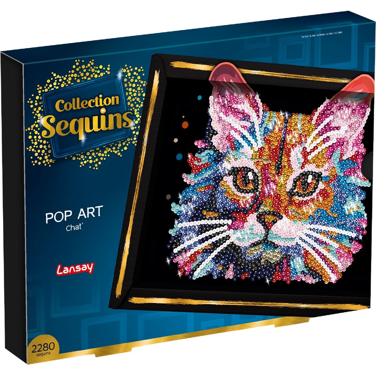 Thumbnail - Lansay Paillettenkunst PopArt Katze