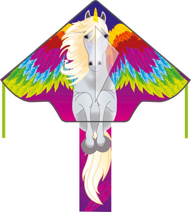 Produktbild Invento Drachen Simple Flyer Pegasus 120x75 cm, ab 5 Jahren, inkl. Griff mit 25 m Schnur