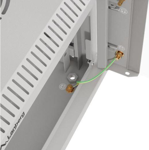 Produktbild Lanberg Szafa Instalacyjna Rack Wisząca 10 4u 300x300 Szara Drzwi Przeszklone (Flat Pack) (4 HE, 10 Zoll Rack)
