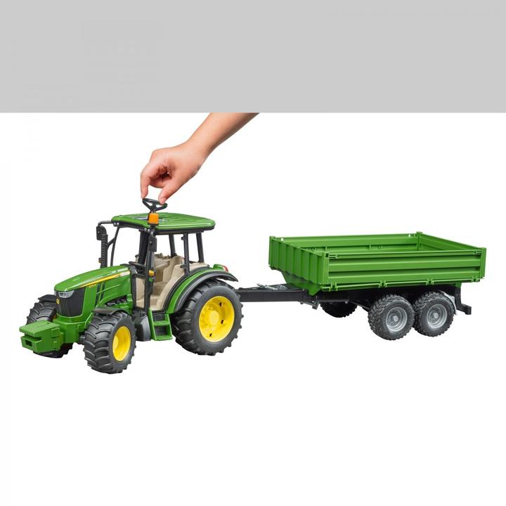 Produktbild Bruder BR John Deere 5115 M mit Bordwandanhänger