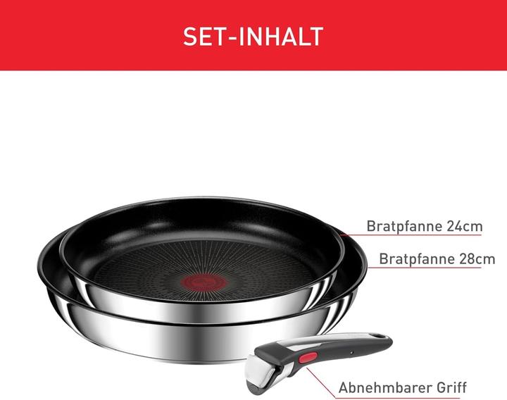 Immagine prodotto Tefal Ingenio Preference On (28 cm, Set di pentole e padelle da cucina)