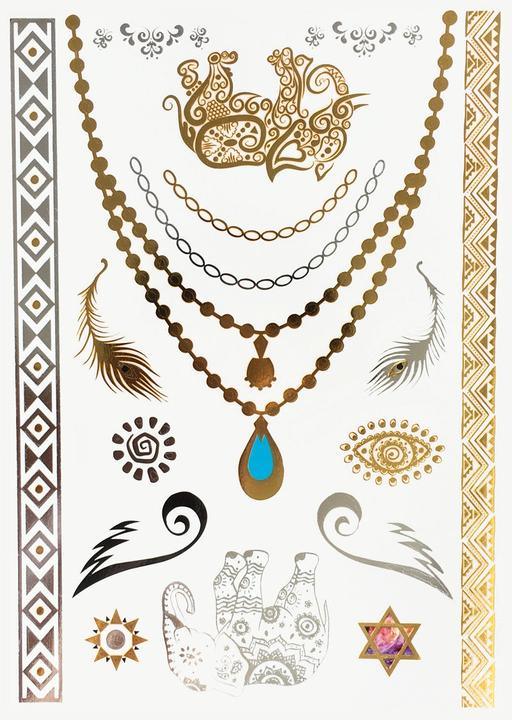 Produktbild PP Metallic Body Tattoos - Elefanten