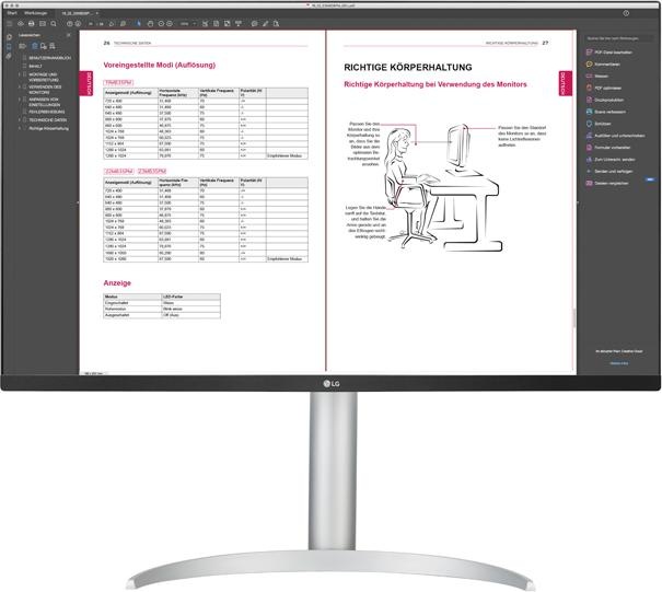Produktbild LG 32UP550-W (3840 x 2160 Pixel, 32")