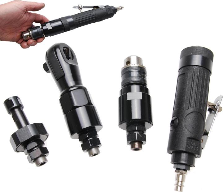Actual product image BGS Air Multi-Tool with 3 changeable Working Heads