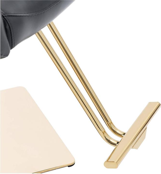 Actual product image Physa Salon Chair with Footrest - 880 - 1030 mm - 200 kg - black / gold