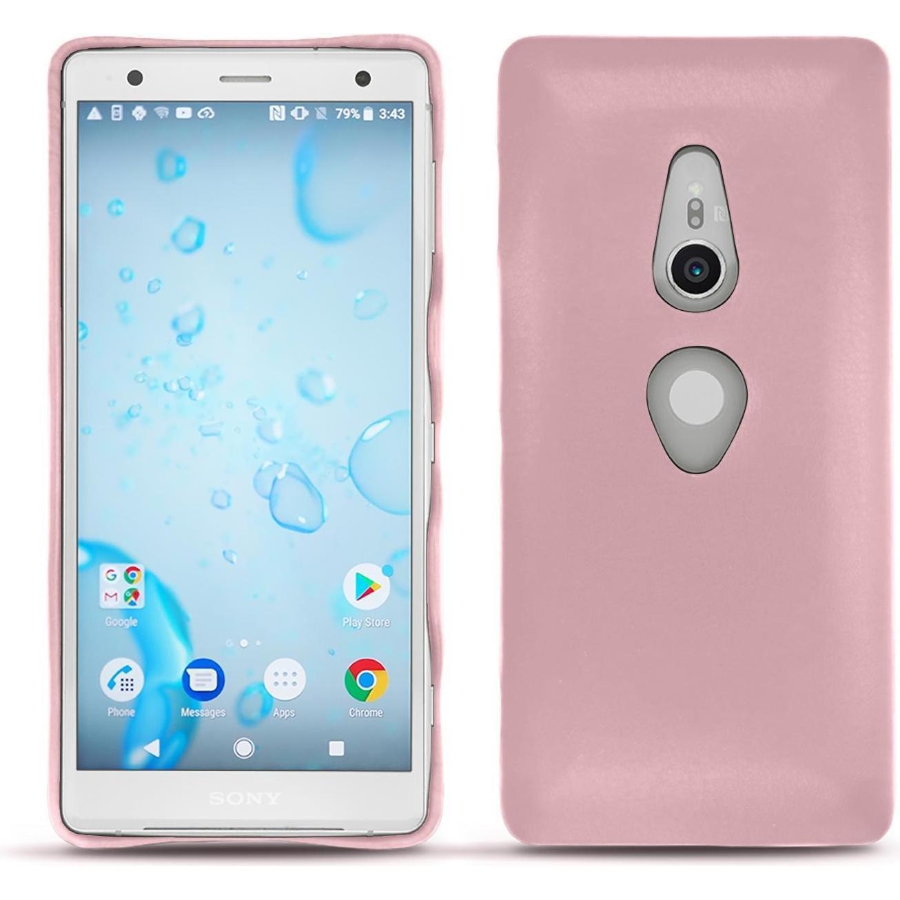 Thumbnail - Noreve Lederschutzhülle (Sony Xperia XZ2), Smartphone Hülle, Rosa