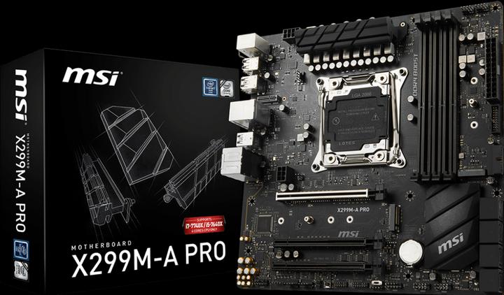 Actual product image MSI X299m-A Pro (LGA 2066, Intel X299, mATX)
