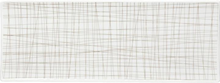 Produktbild Rosenthal Platte flach 34x13cm - Mesh Line Walnut (1x)