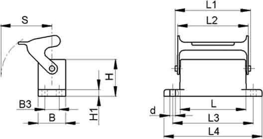 Produktbild Lapp Anbaugehäuse EPIC® H-A 16 1046 (Gehäuse)