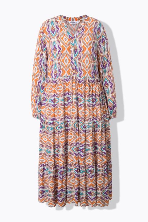 Image du produit Studio Untold Robe Maxi, imprimé all-over, col V, volants (54)