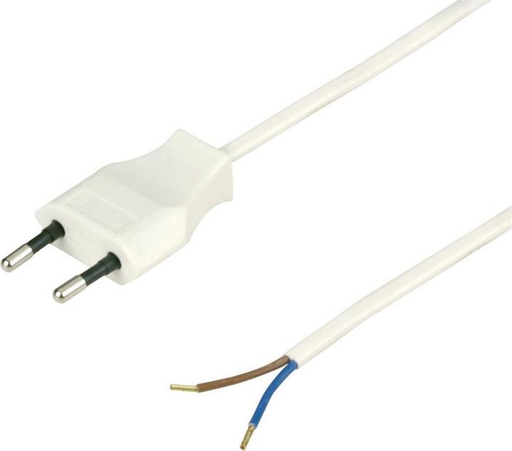 REV 0505624555 Strom Anschlusskabel Weiss 2 m (2 m)