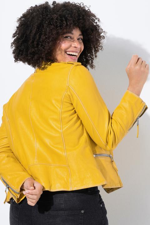 Produktbild Angel of Style Leder-Bikerjacke, echtes Leder, Farbe, Langarm (54)