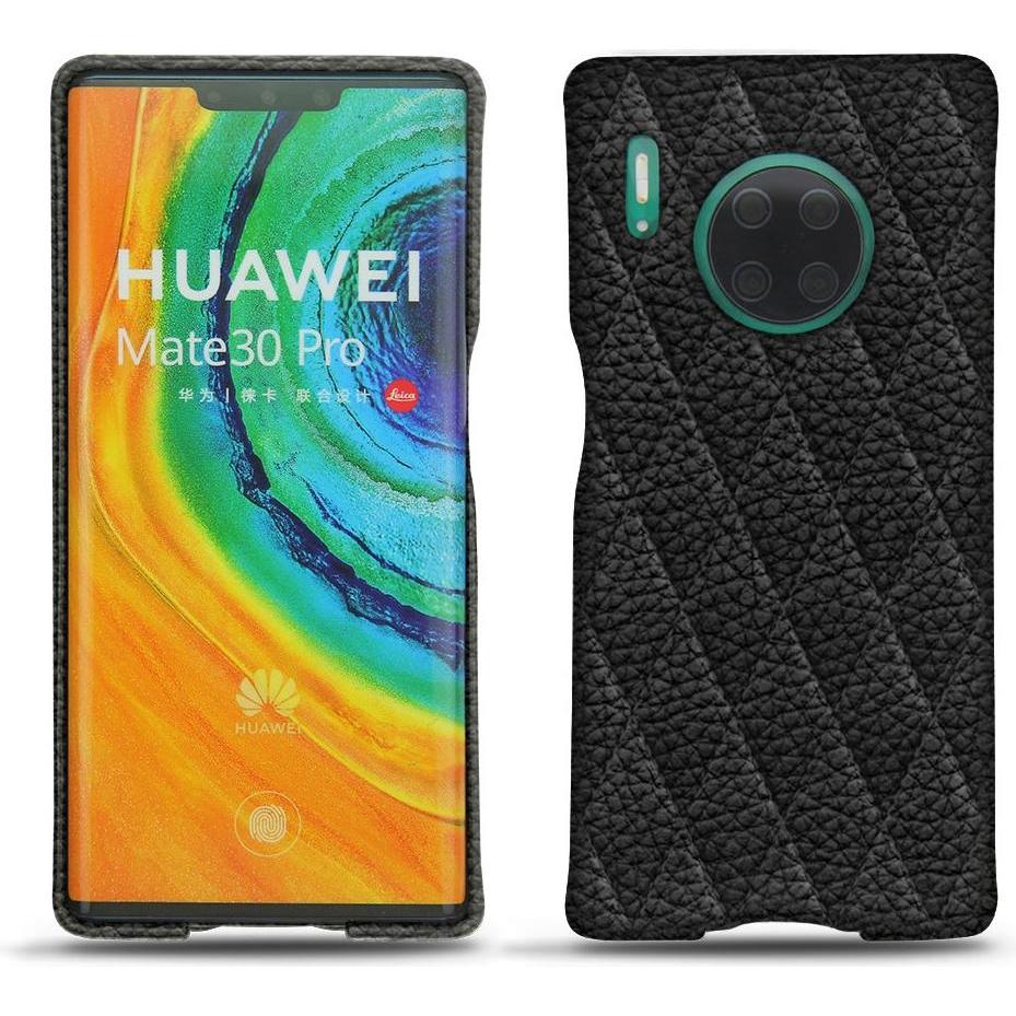 Noreve Lederschutzhülle (Huawei Mate 30 Pro), Smartphone Hülle, Schwarz