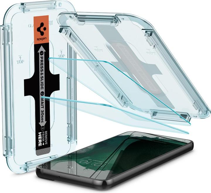 Produktbild Spigen Gehärtetes Glas Glas.Tr Ez Fit 2er-Pack Galaxy S22+ Plus (1 Stück, Samsung Galaxy S21)