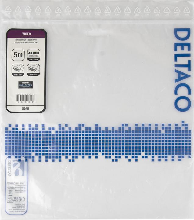 Produktbild Deltaco HDMI-1050D-FLEX-LOCK (5 m)