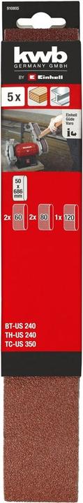 Actual product image Einhell Sanding belt set (60, 80, 100)