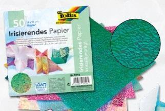 Produktbild Folia Faltblätter Irisierend Kristall (75 g/m², 50 x)