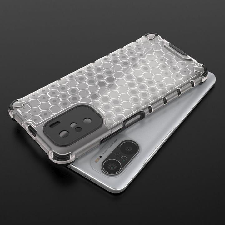 Produktbild Hurtel Honeycomb Case armor cover with TPU Bumper for Xiaomi Redmi K40 Pro+ / K40 Pro / K40 / Poco F3 blue (Xiaomi Redmi K40 Pro+, LG K40, Xiaomi Poco F3)