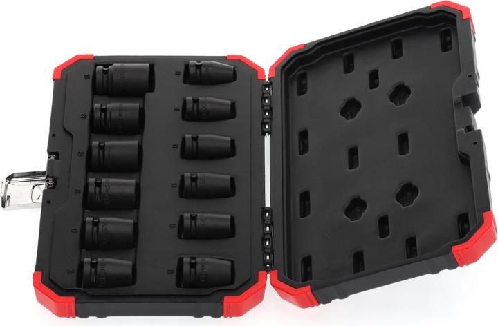 Produktbild Gedore Red red R63003012 Kraftschrauber-Steckschlüssel-Satz 1/2 12-teilig (19 mm, 12 mm, 24 mm, 14 mm, 22 mm, 16 mm, 23 mm, 10  mm, 21 mm, 18 mm, 17 mm, 11 mm, 15 mm, 13 mm, 20 mm)