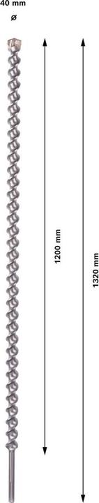 Produktbild Bosch Professional Zubehör Hammerbohrer SDS max-7, 40 x 1200 x 1320 mm (40 mm)