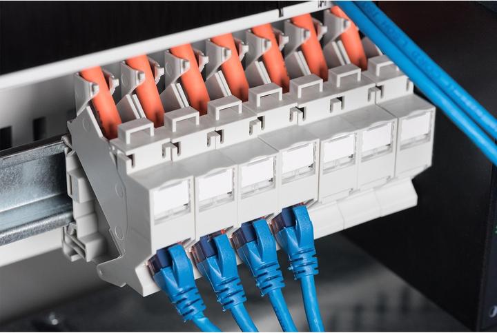 Produktbild Digitus Hutschienenadapter für Keystone Module, IP20 (Keystone Modulhalter)