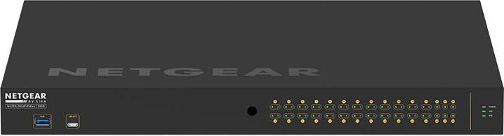 Actual product image Netgear PoE++ Switch AV Line M4250-26G4F-PoE++ 28 Port (30 ports)