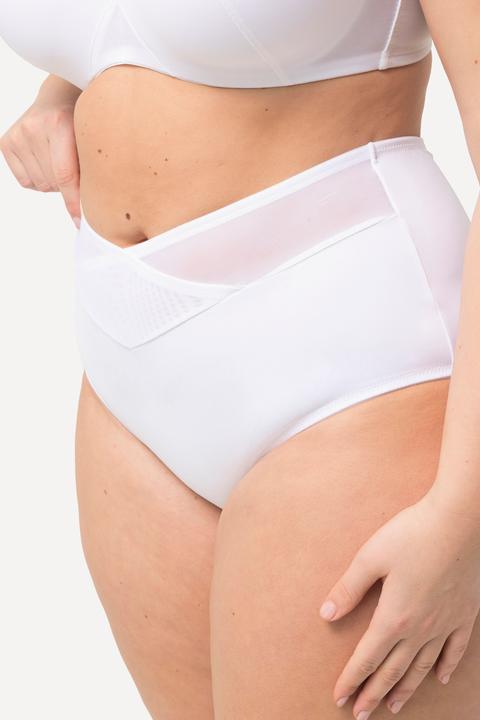 Immagine prodotto Ulla Popken Maxi slip modellanti a vita alta con orlo alto in mesh ed effetto incrociato (58)