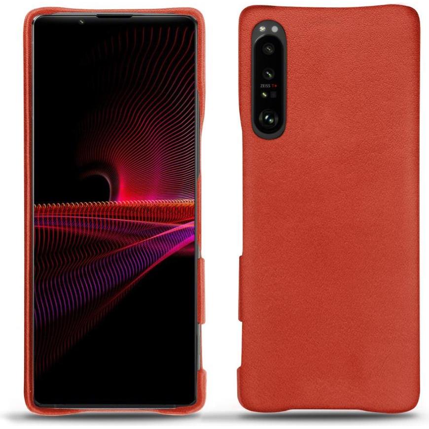 Noreve Lederschutzhülle (Sony Xperia 1 III), Smartphone Hülle, Orange